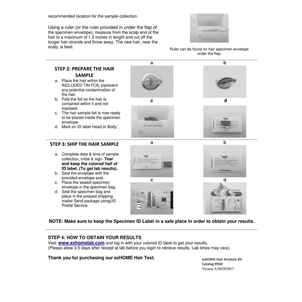 Hair Follicle Test Kit At Home Pass Hair Drug Test