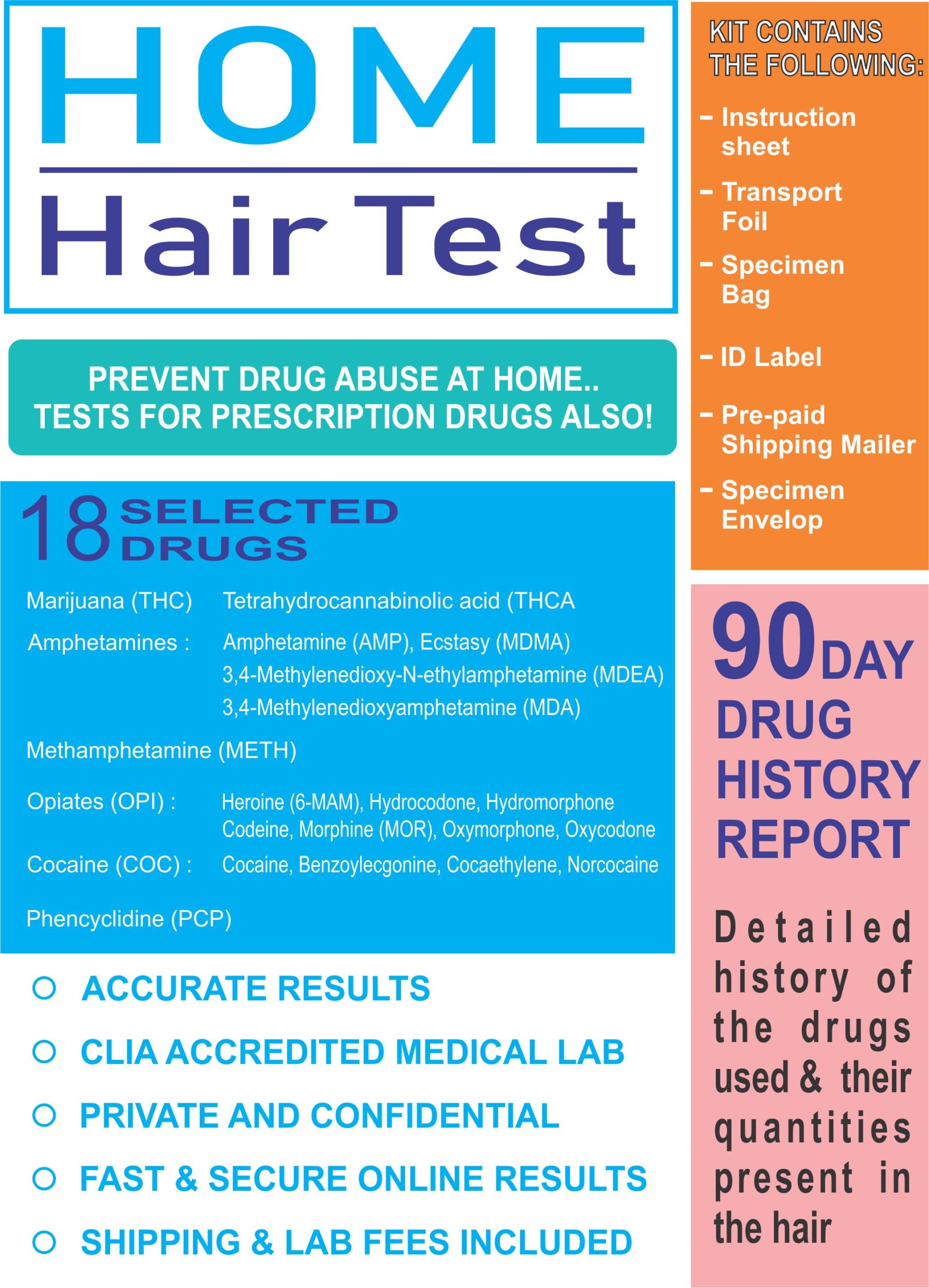 Hair Follicle Test Kit At Home Pass Hair Drug Test 
