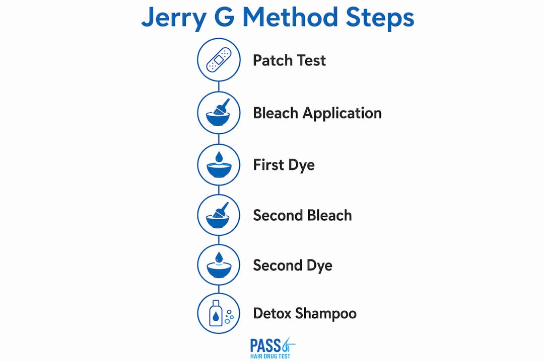 Infographic illustrating Jerry G Method step-by-step process