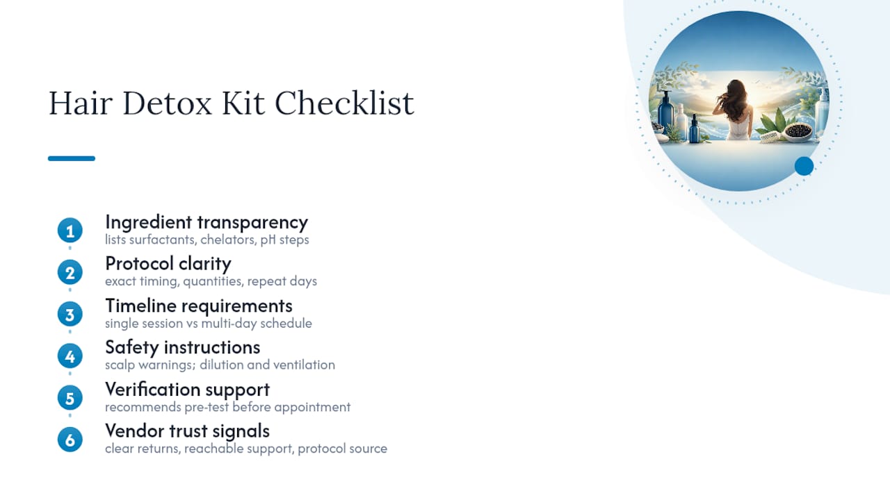 Six criteria for evaluating detox kits