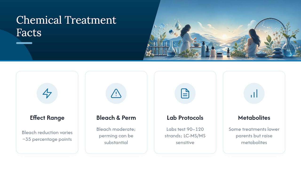 What Does the Research Say About Chemical Treatments and Hair Detox Products? — overview diagram