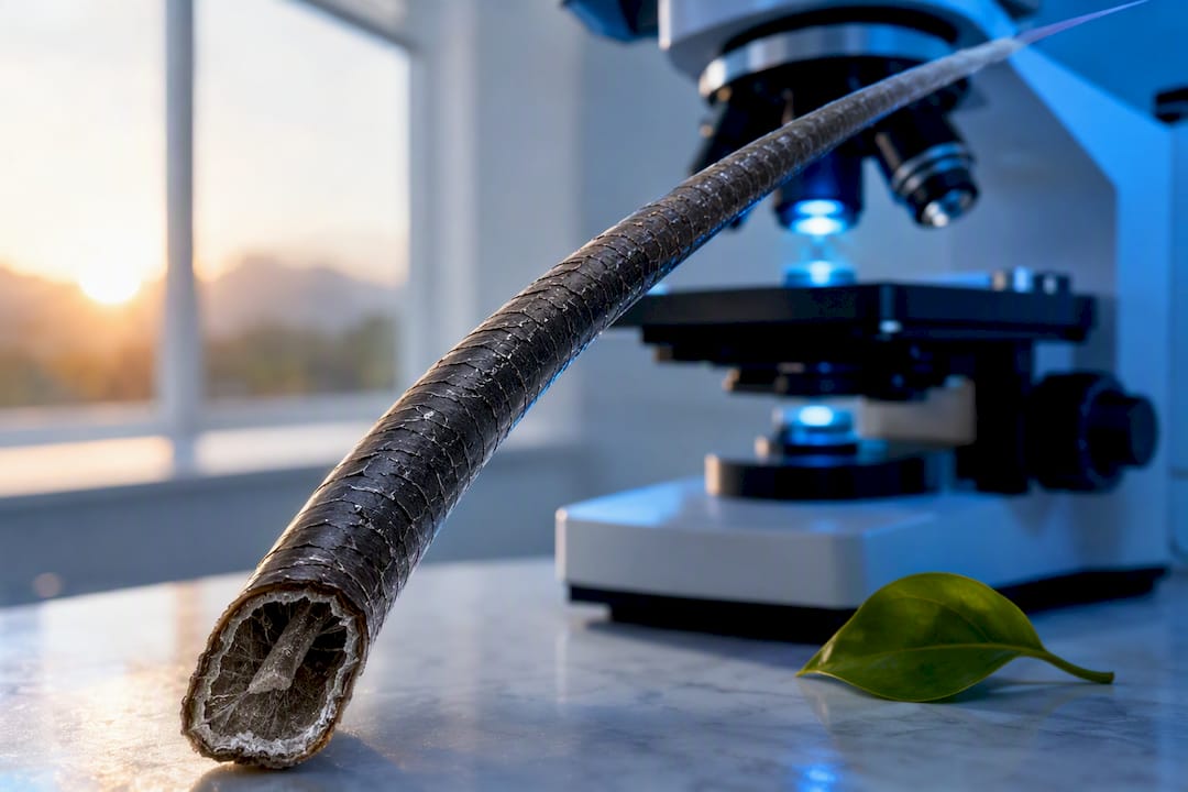 Hair shaft viewed during forensic microscopy