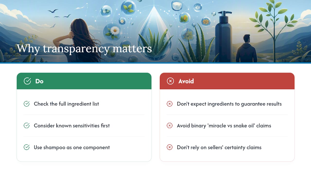 Why Ingredient Transparency Actually Matters Here — overview diagram
