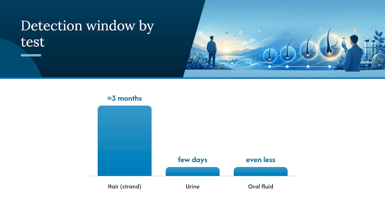 Comparison of drug test detection windows