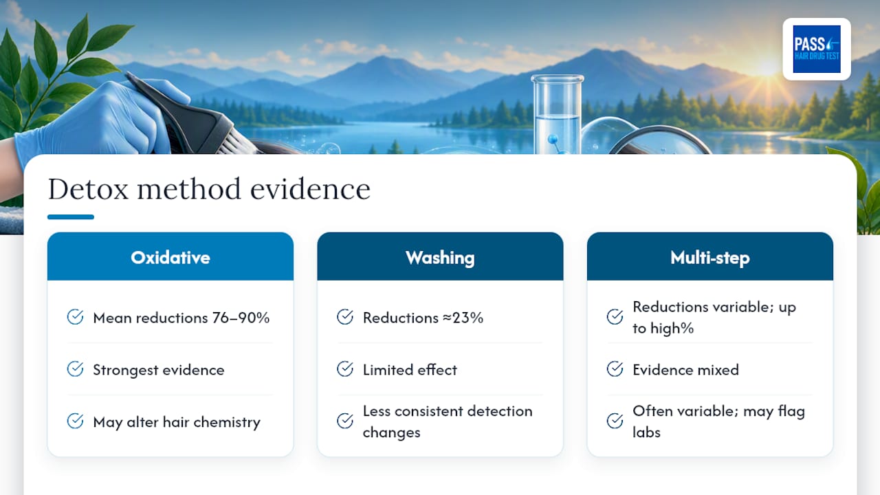 What the research actually shows about detox methods — overview diagram