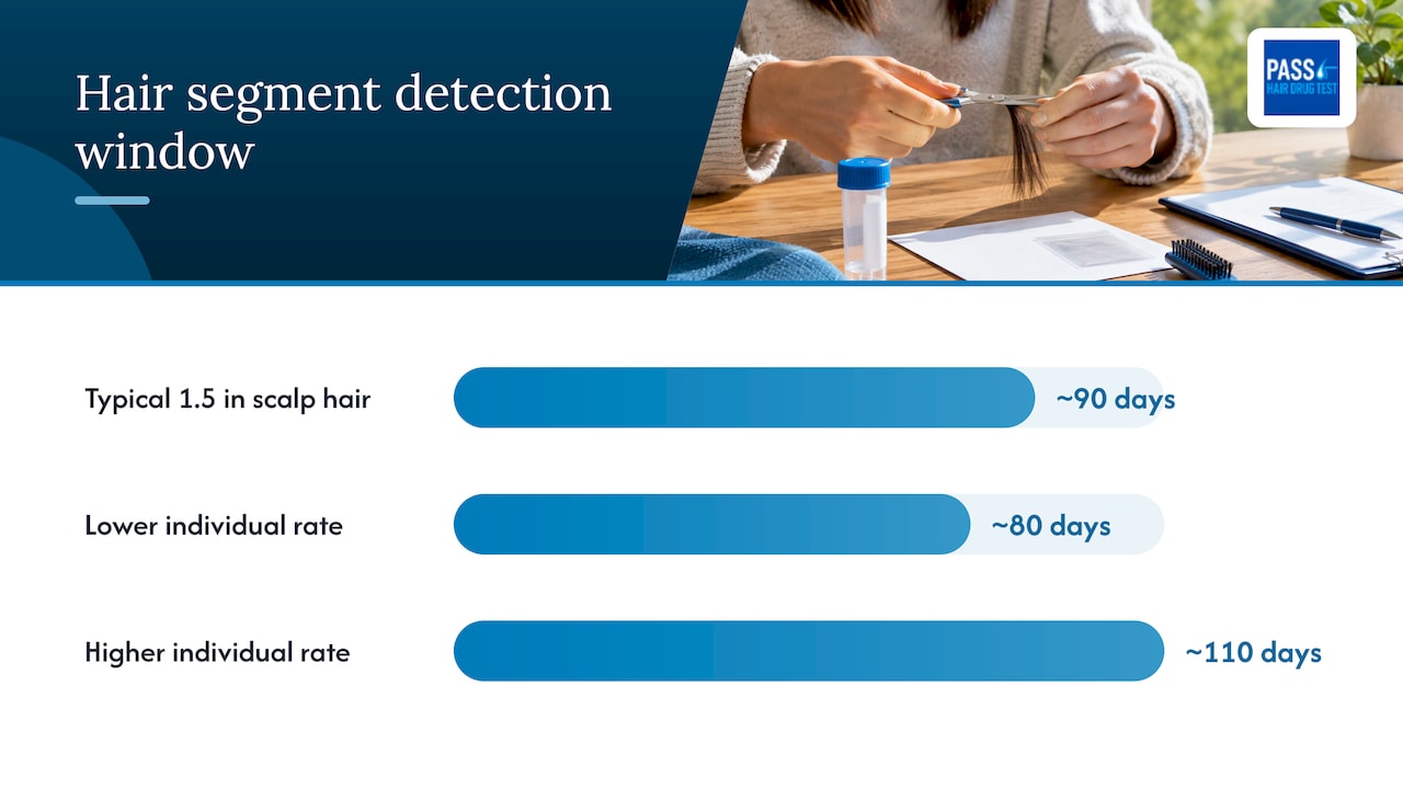 Hair segment and variable detection window