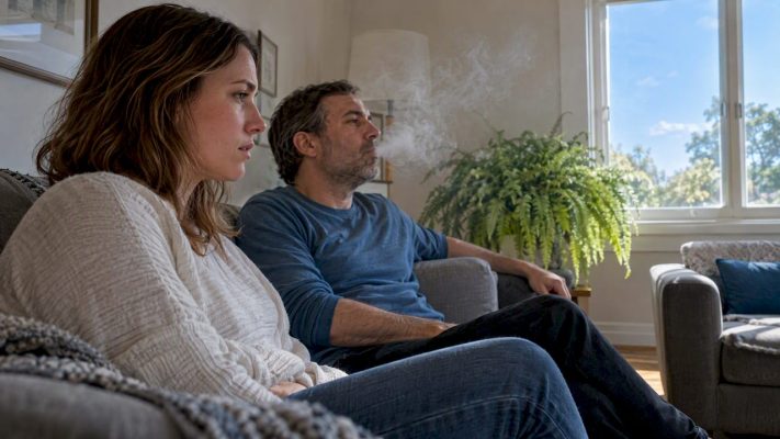 Adults in closed room during smoke exposure