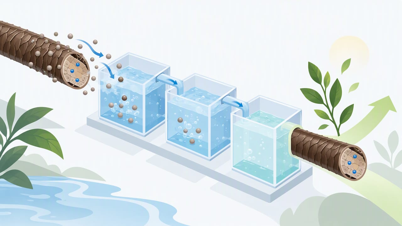 Illustration of hair sample wash process